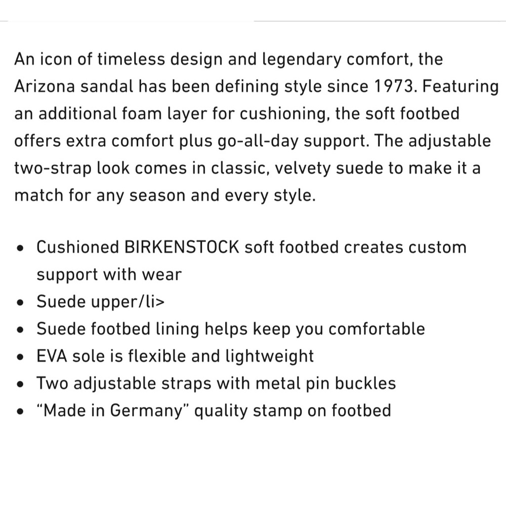Birkenstock Arizona Soft Footbed Mocha Suede Leather 38 7 7.5 New NWOT - Picture 7 of 8